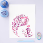 Jonge meisje dat yoga oefent onder het Yin Yang-sy Flyer (Enkel)