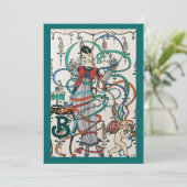 JONGE MEISJES, COLORFUL RIBBONS VRIJGEZELLENFEEST  KAART (Staand voorkant)