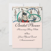 JONGE MEISJES, COLORFUL RIBBONS VRIJGEZELLENFEEST  KAART (Achterkant)