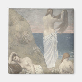 Jonge meisjes door Puvis de Chavannes Magneet