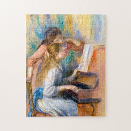 Jonge meisjes in de Piano, Renoir Legpuzzel (Verticaal)