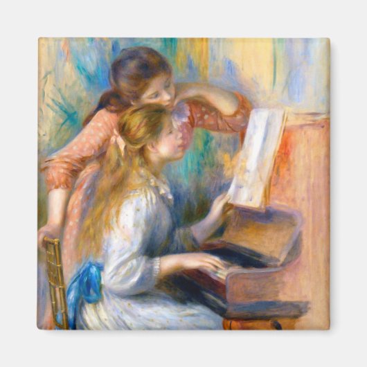 Jonge meisjes in de Piano, Renoir Magneet (Voorkant)
