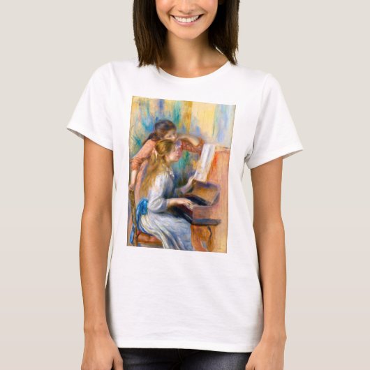 Jonge meisjes in de Piano, Renoir T-shirt (Voorkant)