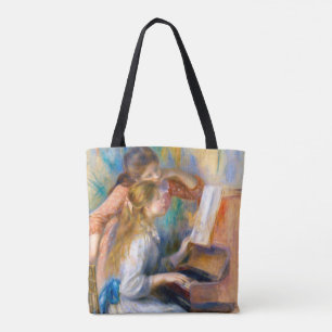 Jonge meisjes in de Piano, Renoir Tote Bag