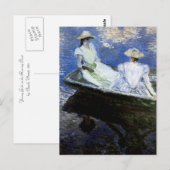 Jonge meisjes in de roeiboot briefkaart (Voorkant / Achterkant)