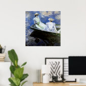 Jonge meisjes in de roeiboot poster (Thuiskantoor)