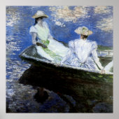 Jonge meisjes in de roeiboot poster (Voorkant)