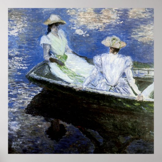 Jonge meisjes in de roeiboot poster (Voorkant)