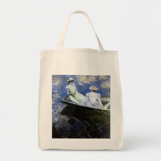 Jonge meisjes in de roeiboot tote bag (Voorkant)