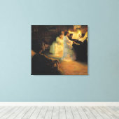 Jonge meisjes in een Piano, 1906 Canvas Afdruk (Insitu (Houten vloer))