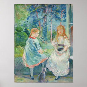Jonge meisjes in het raam, 1892 poster