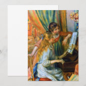Jonge meisjes in Piano door Pierre Renoir (Voorkant / Achterkant)