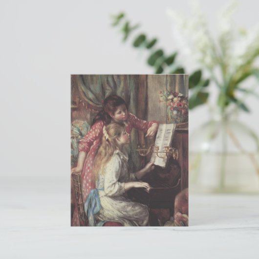 Jonge meisjes in Piano door Pierre Renoir (Staand voorkant)