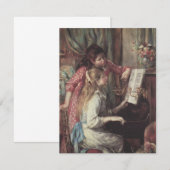 Jonge meisjes in Piano door Pierre Renoir (Voorkant / Achterkant)