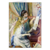 Jonge meisjes in Piano door Pierre Renoir (Voorkant)