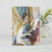 Jonge meisjes in Piano door Pierre Renoir (Staand voorkant)