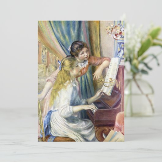 Jonge meisjes in Piano door Pierre Renoir (Staand voorkant)