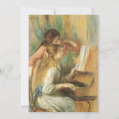Jonge meisjes in Piano door Pierre Renoir (Voorkant)