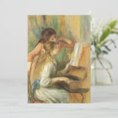 Jonge meisjes in Piano door Pierre Renoir (Staand voorkant)
