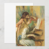 Jonge meisjes in Piano door Pierre Renoir (Voorkant / Achterkant)