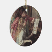 Jonge meisjes in Piano door Pierre Renoir Keramisch Ornament (Rechts)