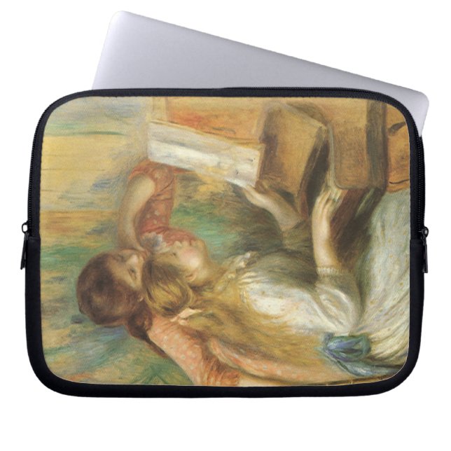 Jonge meisjes in Piano door Pierre Renoir Laptop Sleeve (Voorkant)