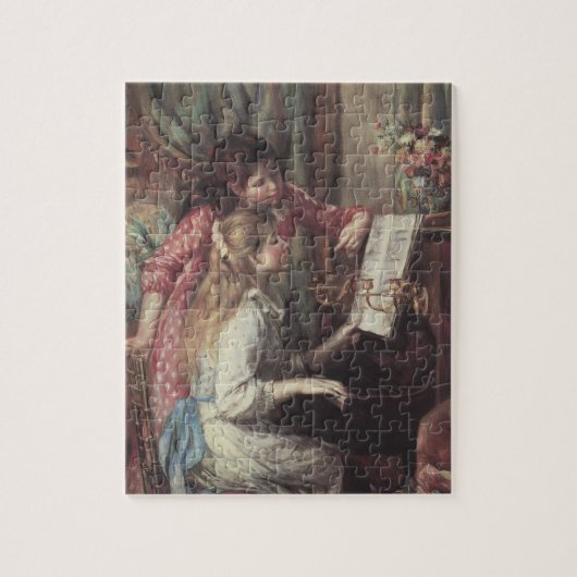 Jonge meisjes in Piano door Pierre Renoir Legpuzzel (Verticaal)