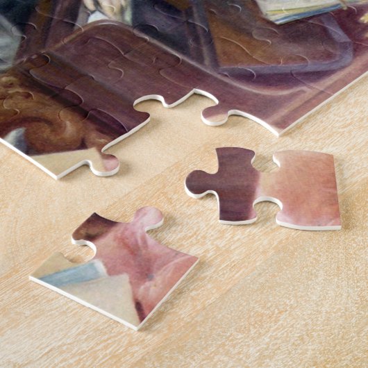 Jonge meisjes in Piano door Pierre Renoir Legpuzzel (Zijkant)