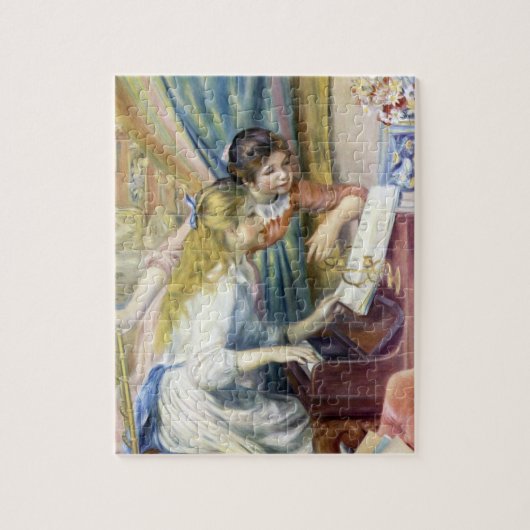 Jonge meisjes in Piano door Pierre Renoir Legpuzzel (Verticaal)