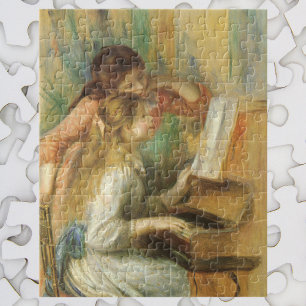 Jonge meisjes in Piano door Pierre Renoir Legpuzzel