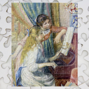 Jonge meisjes in Piano door Pierre Renoir Legpuzzel