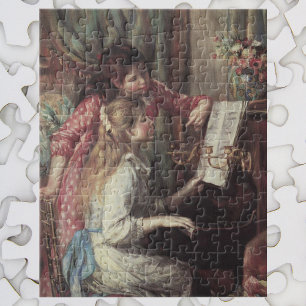 Jonge meisjes in Piano door Pierre Renoir Legpuzzel