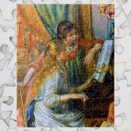 Jonge meisjes in Piano door Pierre Renoir Legpuzzel