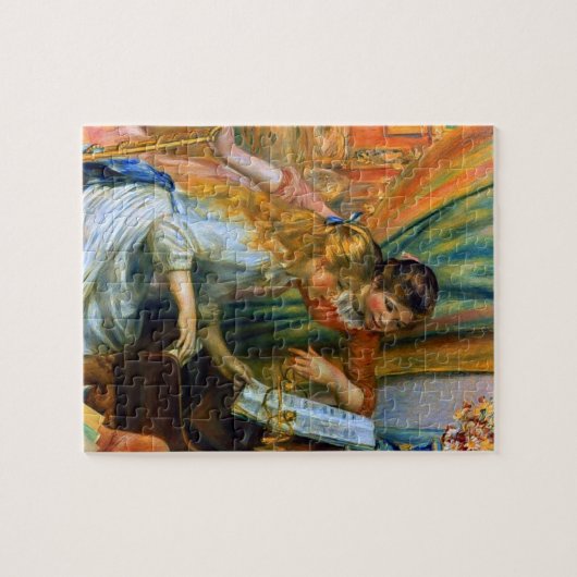 Jonge meisjes in Piano door Pierre Renoir Legpuzzel (Horizontaal)