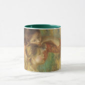 Jonge meisjes in Piano door Pierre Renoir Mok (Midden)