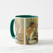 Jonge meisjes in Piano door Pierre Renoir Mok (Voorkant links)