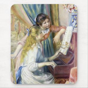 Jonge meisjes in Piano door Pierre Renoir Muismat