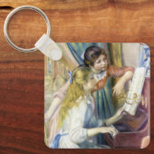Jonge meisjes in Piano door Pierre Renoir Sleutelhanger (Voorkant)