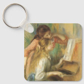 Jonge meisjes in Piano door Pierre Renoir Sleutelhanger (Voorkant)