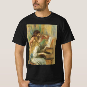 Jonge meisjes in Piano door Pierre Renoir T-shirt