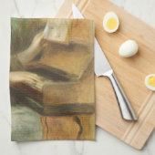 Jonge meisjes in Piano door Pierre Renoir Theedoek (Quarter Fold)