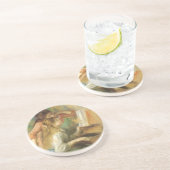 Jonge meisjes in Piano door Pierre Renoir Zandsteen Onderzetter (Zijkant)