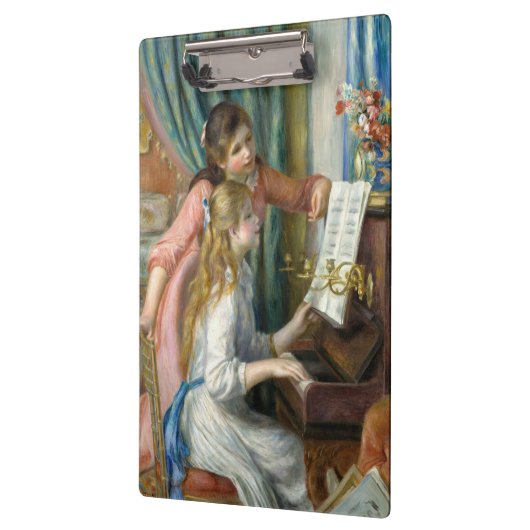 Jonge meisjes in Piano - Pierre Renoir Klembord (Links)