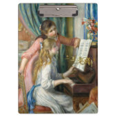 Jonge meisjes in Piano - Pierre Renoir Klembord (Voorkant)