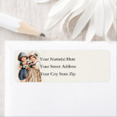  jonge meisjes met kerstspeelgoed etiket (Insitu)