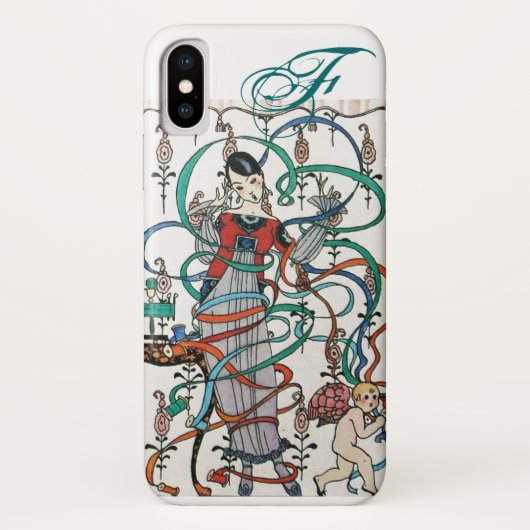 JONGE MEISJES MET KLORFUL RIBBON SWIRLS EN CUPID Case-Mate iPhone CASE (Achterkant)