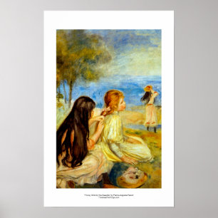Jonge meisjes nemen prachtige Renoir schilderkunst Poster