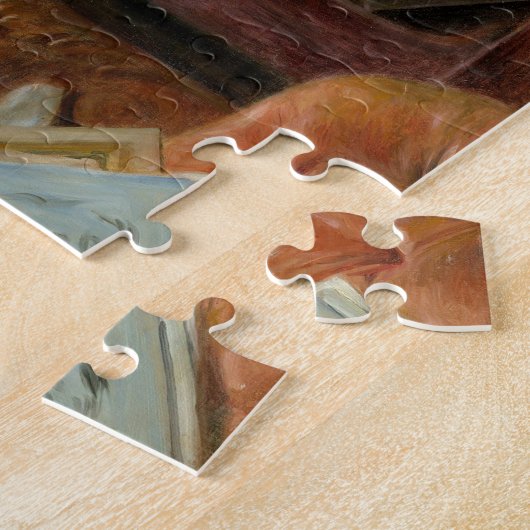 Jonge meisjes op de piano door Pierre-Auguste Reno Legpuzzel (Zijkant)