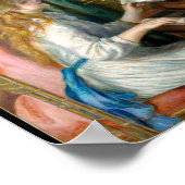 Jonge meisjes op de piano door Pierre-Auguste Reno Poster (Hoek)