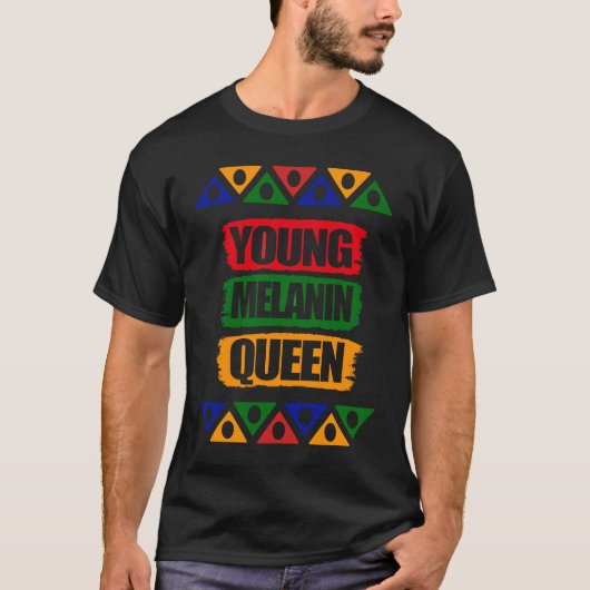 Jonge Melanin Queen T-shirt (Voorkant)